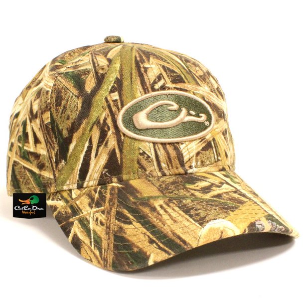 DRAKE WATERFOWL COTTON CAMO HAT RAISED LOGO