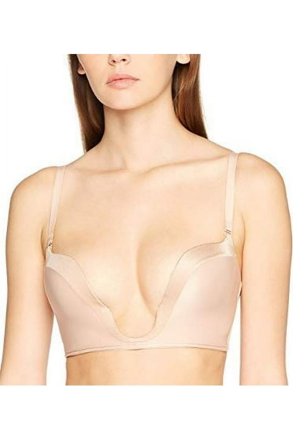 Womens Ultimate Plunge Bra, BIEGE, 34E (UK)