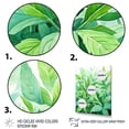 thumbnail image 3 of Designart "Fresh Mint Herbs II" Floral Framed Wall Art - Traditional Green Herbs Entryway Framed Wall Art, 3 of 6