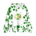 thumbnail image 2 of Bnwani Hoodies for Big Girls Long Sleeve Pockets Short Sweatshirt St. Patrick'S Day Graphic Printed Tops Pullover, 2 of 5