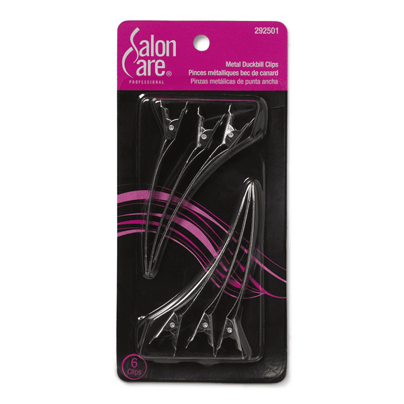 Salon Care Metal Duckbill Clips