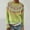Yellow, variant on Sakmal Knit Sweaters for Women Pullover Long Sleeve Cotton Tops Trendy Floral Green Crew Neck Sweaters for Women