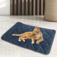 thumbnail image 5 of Self Heating Pets Pad Cat Dog Cage Comfortable Sleeping Mat Self Warming Blue 40x50cm, 5 of 8