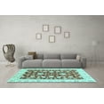 thumbnail image 3 of Ahgly Company Indoor Rectangle Oriental Light Blue Traditional Area Rugs, 5' x 8', 3 of 4