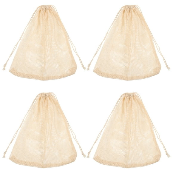 RUNROTOO 4pcs Reusable Seafood Cooking Bags Boil Pot Bags For Crab Shrimp And Shellfish For And Storage