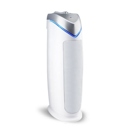 GermGuardian Air Purifier with HEPA Filter, UV-C, Removes Odors, Mold, 743 Sq. ft, AC4825W, White