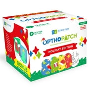 Opthopatch Eye Patches for Infants - Holiday Design - 70 count + 2 Reward Charts