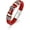 Red-6.8'', variant on Mens Christian Cross Bracelet 7.2" Double Row Leather Black Braided Bracelet for Men