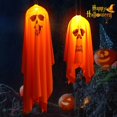 thumbnail image 5 of Yellow Luces fantasma para decoración de festivales al aire libre, luces de cadena de Halloween constantes, 5 of 5