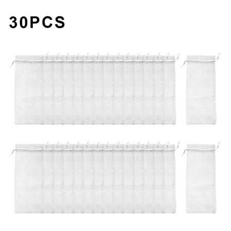 

30Pcs 14*37cm Organza Bundle Pocket Drawstring Wine Bag Yarn Bag Drawstring Bag