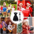 thumbnail image 3 of Disfraz Princesa para Niñas Miércoles Halloween Carnaval Fiesta Cosplay, 3 of 9