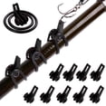 thumbnail image 4 of 10 Uds. Anzuelo de pesca para señuelos de caña de pescar soportes de seguridad (negro), 4 of 8
