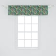 thumbnail image 2 of Ambesonne Leaves Valance Pack of 2, Tropical Jungle Composition, 54"X12", Multicolor, 2 of 4