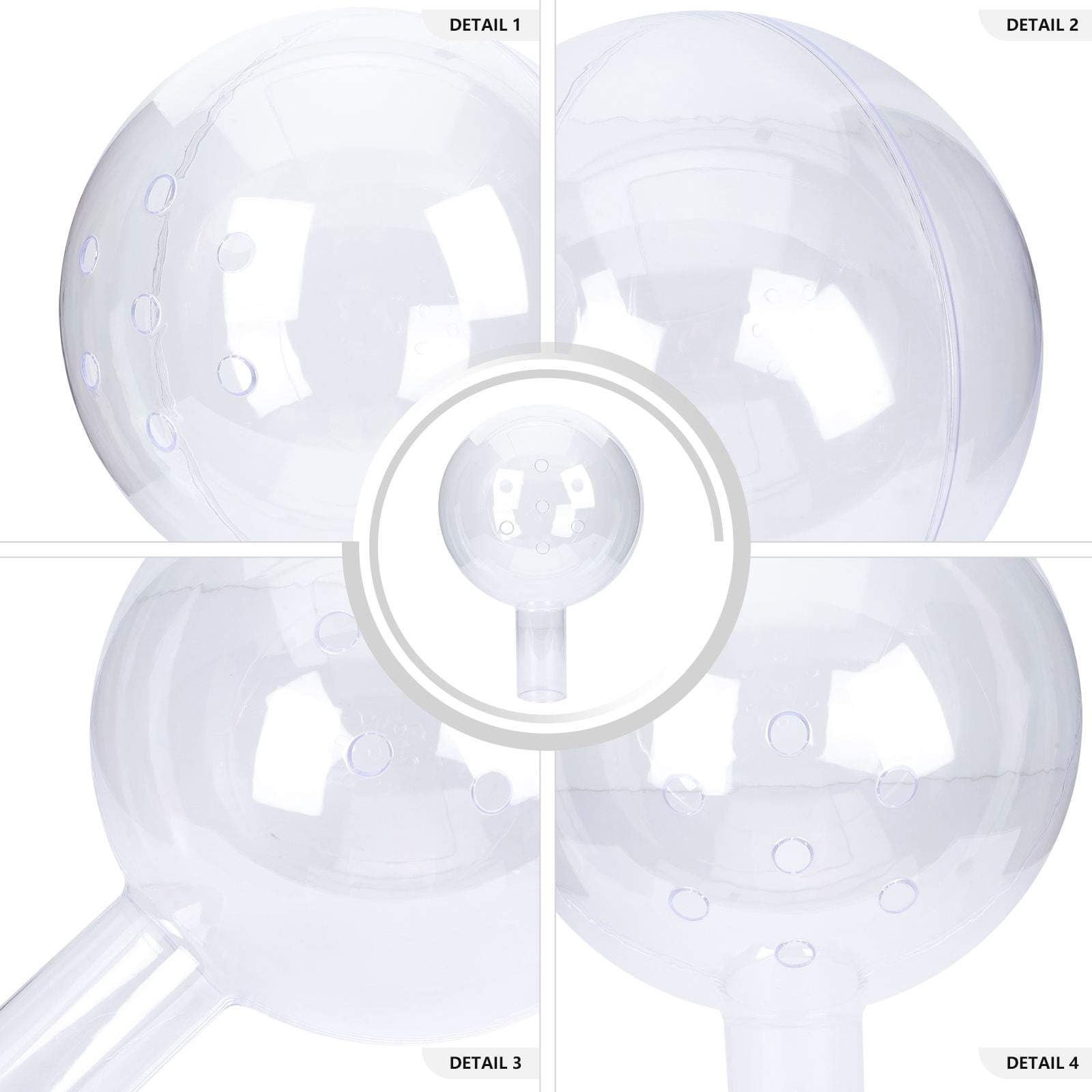 FONDOTIN Transparent Acrylic Floral Arrangement Flower Packing Supplies 1 Set for Wedding Banquet Decoration