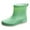 Green, variant on asddcavvf Slip Women's Rain Shoes Korean Version Solid Color Fashion Short Tube Women's Water Shoes