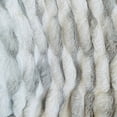 thumbnail image 2 of Plutus White Silver Snow Chinchilla Faux Fur Luxury Throw Blanket, 2 of 3