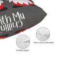 thumbnail image 3 of Fotbe Chillin with My Gonme Funda de Almohada Decorativa Estilo Occidental, Lujo en Algodón, Fundas para Almohadas King, Cojín Estampado para Decoración del Hogar-20"x30", 3 of 6