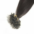thumbnail image 3 of MY-LADY 100S Nail U Tip Fusion 100% Remy Human Hair Extensions Keratin Pre Bonded Hairpiece Straight 0.5g/s, #1B Natural Black, 16inch, 3 of 10