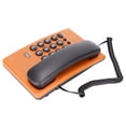 thumbnail image 4 of Wired Telephone, Wearable Button Desktop Landline With Dual Magnetic Handset For Office For Home Red,Pink,Blue,Orange,Rose Red, 4 of 8