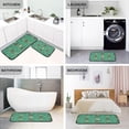 thumbnail image 4 of GZHJMY Christmas Pattern Green Kitchen Mat - Cushioned Anti Fatigue Kitchen Rug Set of 2, Non Slip Waterproof Kitchen Mats for Kitchen, Laundry, Sink, Office 19.7"×27.6"+19.7"×47.2" Carpet Runner, 4 of 7