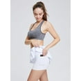 thumbnail image 5 of Women Athletic Skirt Quick Dry Running Golf Skort Pleated with Pockets, White, X-Large, 5 of 6