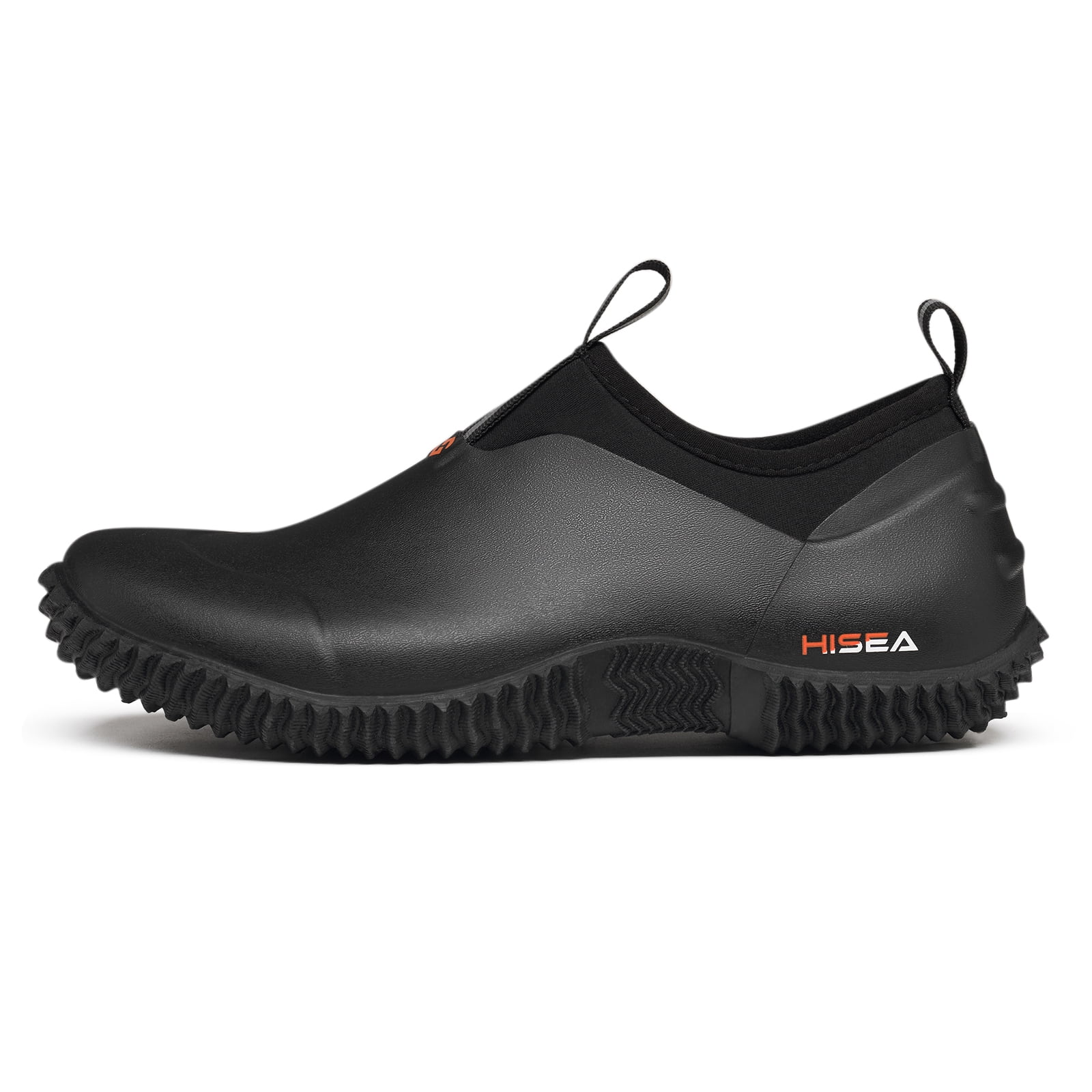 Anti-Slip Womens Garden Shoes,Waterproof Rubber Ankle Rain Boots for Farming and Yard Work,Black,Size 7