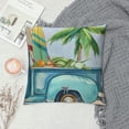 thumbnail image 2 of Leisuo Happy Summer Pillow Covers Watercolor Gnome Truck Throw Pillow Case Hello Sunshine Decorative Cushion Cover for Home Office Sofa Couch Garden, 2 of 5