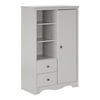 South Shore Angel Armoire with Drawers, Gray