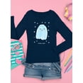 thumbnail image 3 of Funny Watercolor Ghost Long Sleeve Toddler -Image by Shutterstock,  4 Toddler, 3 of 4