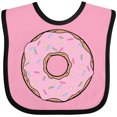 thumbnail image 3 of Inktastic Pink Donut with Sprinkles Boys or Girls Baby Bib, 3 of 4
