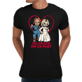 thumbnail image 2 of Chucky Til Death Do Us Part Couples Adult Unisex Short Sleeve T-Shirt (Black, S-2XL), 2 of 3