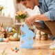 thumbnail image 4 of Bolsa de regalo para dulces de Pascua | Bolsa de tela no tejida con forma de huevo | Bordes reforzados y duraderos | Asa cómoda para niños y adultos | Organizador multiusos para guardar refrigerios, 4 of 6
