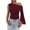 Wine Red, variant on Women'S Ruched One Off the Shoulder Tank Tops Asymmetrical Neck Tie Shoulder Going Out Top