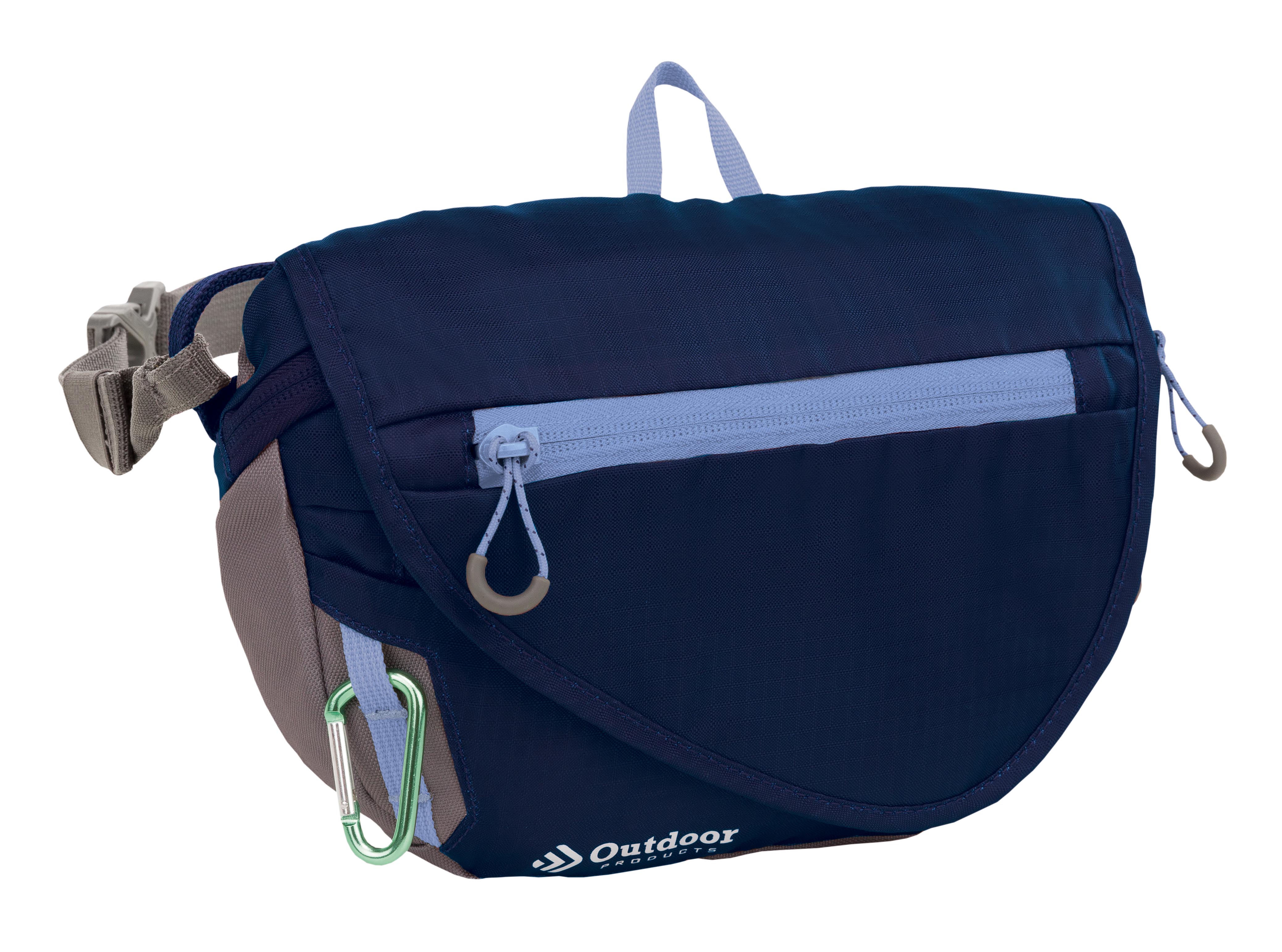 Outdoor Products Marilyn 1.9 L on Waist pack Fanny Shoulder Sling, Purple, Unisex, Polyester Zipper