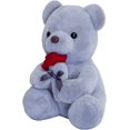 thumbnail image 1 of Osito de peluche de peluche HUOGUO con rosa, 25/35/45 cm, 1 of 5