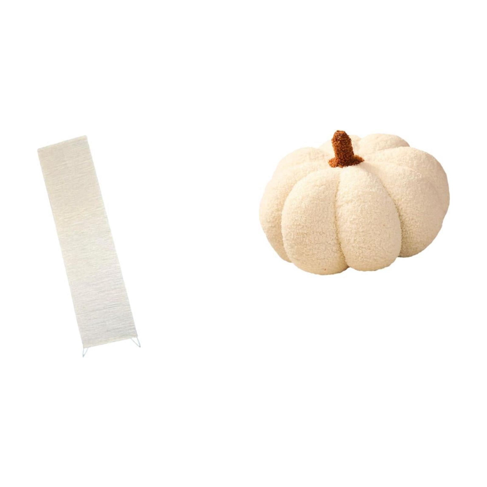 Dualoai Pumpkin Floor Lamp Shade Plush Decorative Living Room Sofa Cushion Halloween Standing Light Cover for Bed Bedroom Decor