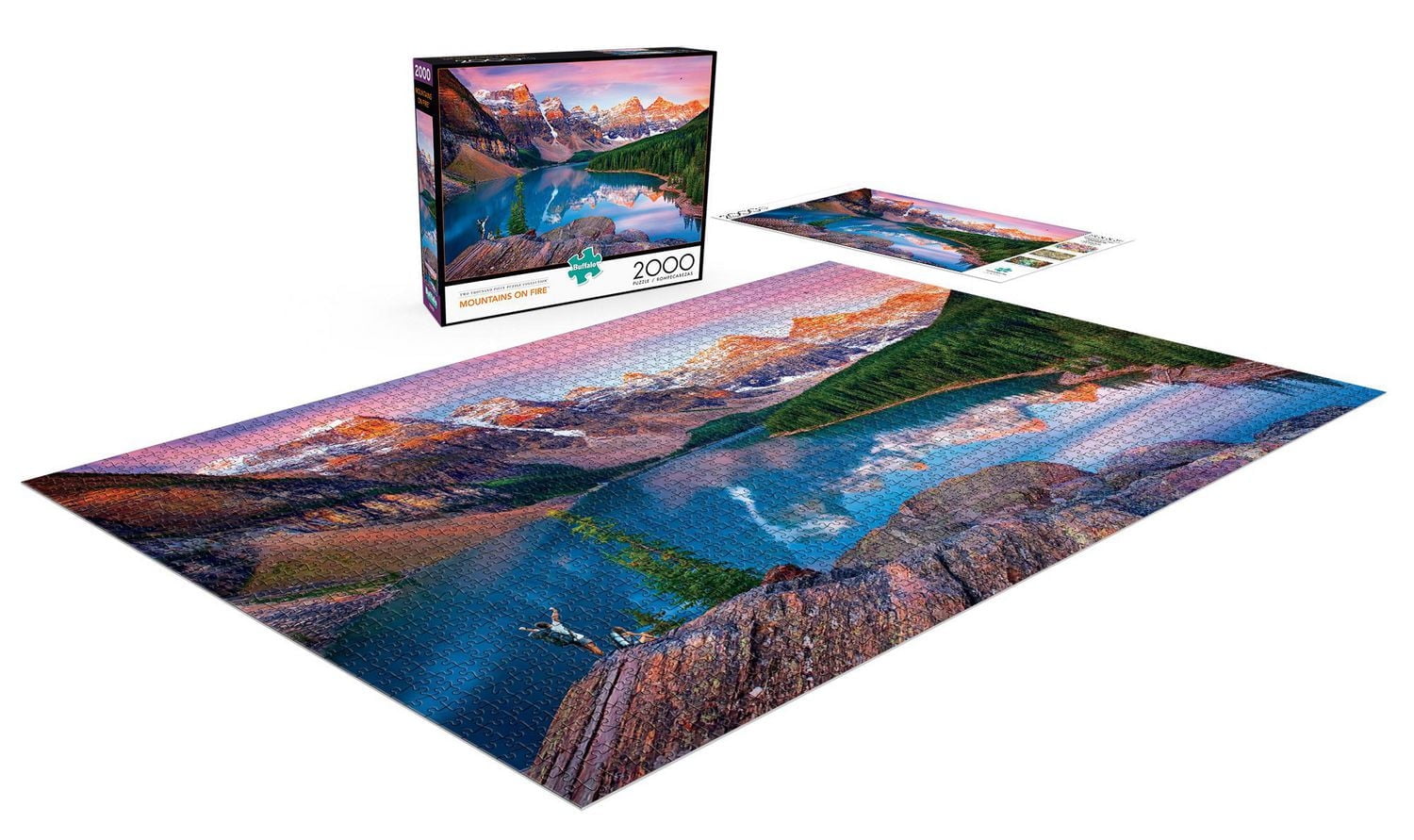 Buffalo Games - Photo & Art - Mountains on Fire - 2000 Piece Jigsaw Puzzle