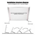 thumbnail image 2 of LED Light Box Light Pad Lock, Hair Salon Advertising Light Box Poster Light Box Display Board with Metal Support, for Tracing Drawing Tattoo, 2 of 9