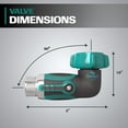thumbnail image 4 of 2WAYZ 90 Degree Hose Elbow Angle Connector with Shut Off Valve - 2023 Heavy Duty Model, Water Hose Fittings, 90 Degree Hose Elbow with Two Shut Offs, Compatible with Garden Hose and Spigot, Green, 4 of 7