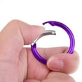 thumbnail image 2 of Almencla 6x Cercle Rond Mousqueton Camp Ressort Clip Crochet Porte-Clés Camping, 2 of 6