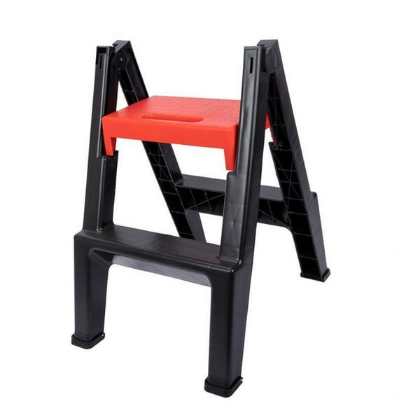 Ximing Foldable 2 Step Ladder Stepladder, Portable, with Non Slip Pedal Collapsible, Folding Foot Stool, Two Step Stool for Kitchen