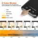 thumbnail image 3 of Lámpara de escritorio LED, lámpara de mesa regulable con 10 niveles de brillo y 5 modos de color, control táctil, protección ocular, puerto USB/función de temporizador, plegable/giratoria., 3 of 5