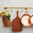 thumbnail image 6 of SRYBLT Handmade Brass Pot Pan Hanger - 30.0" Wall Mounted Rack with 8 S-Shaped Hooks (Sectional Design), 6 of 7