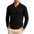 thumbnail image 2 of LONKITO Polo Shirts for Men Long Sleeve Pullover Collar Shirt Soft Comfort Casual Shirts, 2 of 6