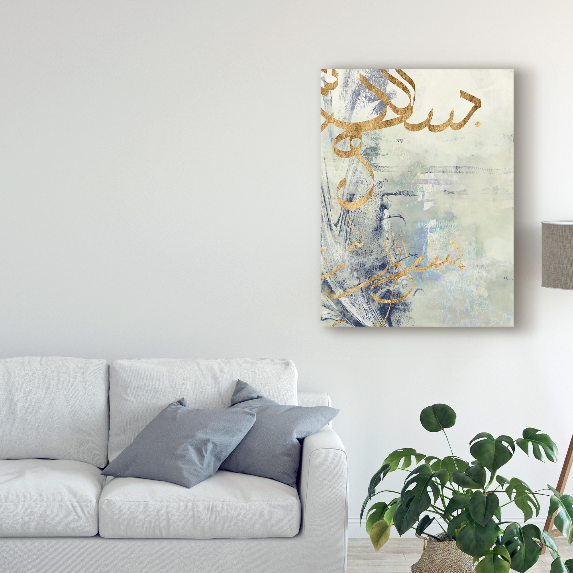 Trademark Fine Art 'Arabic Encaustic III' Canvas Art by Jennifer Goldberger