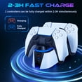 thumbnail image 3 of PS5 Controller Charging Station - PS5 Charging Dock for PlayStation 5 Dualsense, PS5 Controller Charger with LED Indicators & Charging Cable, 3 of 6