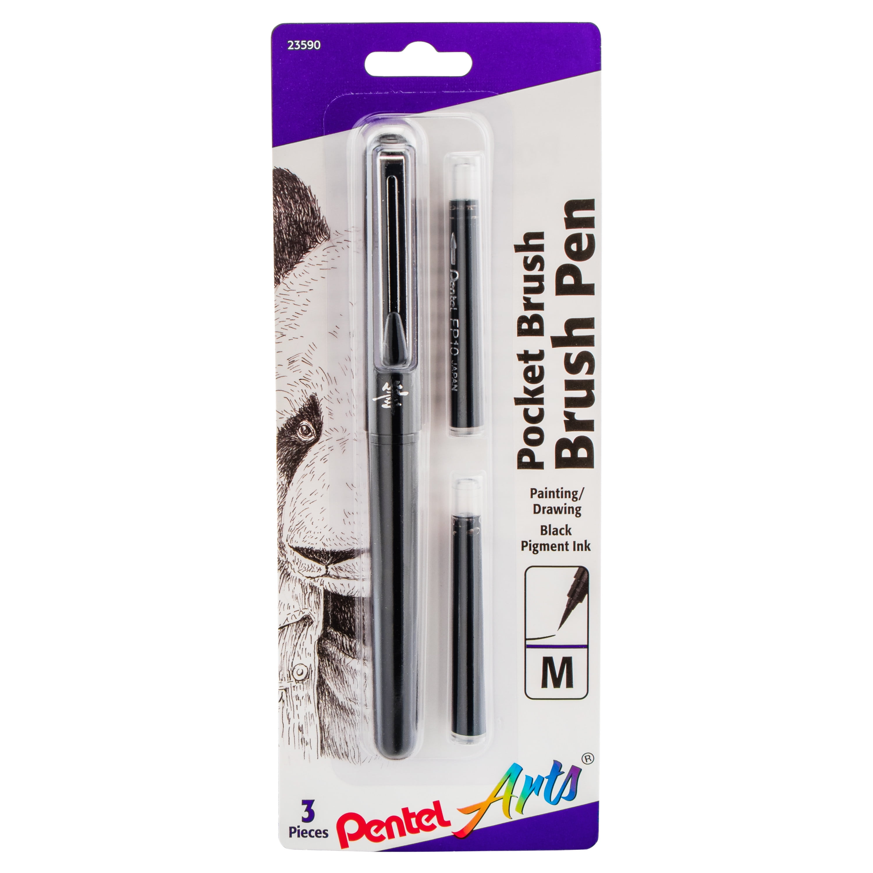 Art Pocket Brush Pen Platinum