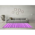 thumbnail image 3 of Ahgly Company Indoor Round Abstract Purple Modern Area Rugs, 5' Round, 3 of 4