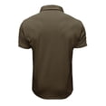 thumbnail image 5 of Summer European And American Men's Short Sleeved Men's Lapel T-shirt Color Blocking Top 2XL, 5 of 5