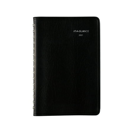 Blue Sky 2021 5 x 8 Appointment Book DayMinder Black SK440021